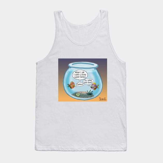 Fish Funeral Tank Top by macccc8